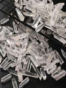100g Columna hexagonal de cuarzo natural blanco, piedra de cuarzo transparente para quemador de aceites esenciales de cristal
