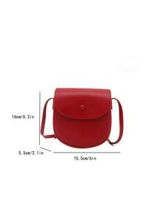 Fashion Mini Solid Colour Simple Multifunctional PU Flap Crossbody Saddle Bag For Shopping, Purse, Shopping, Young Women, College Students, Newcomers, White Collar. They Are Perfect For Office, College, Work, Business, Commuting, Outdoor Activities, Travelling And Excursions.