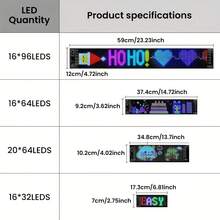 Biển hiệu ma trận LED không dây cuộn, có nguồn USB 5V, bảng ma trận LED linh hoạt điều khiển bằng ứng dụng Bluetooth biển hiệu LED lập trình tự làm cho cửa hàng ô tô khách sạn nghỉ dưỡng - Dễ dàng lắp đặt và thiết kế bền bỉ - Trình cắm USB - Xem 3