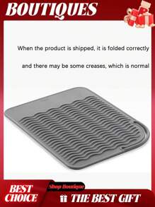 2Pcs Heat Resistant Mat For Curling Iron – Silicone Heat Resistant Mat For Hair Tools – Curling Iron Holder & Storage Pad – Heat Proof Makeup Mat For Vanity – Durable Hot Tools Mat For Countertop – Heat Protection Mat For Hair Straighteners And Curling Irons – Hair Tool Organizer For Vanity – Silicone Mat For Hot Tool
