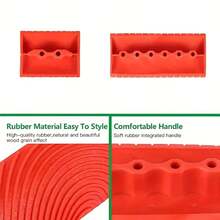 4 PCS Set Of Wood Grain Brush Tool Rubber Roller, DIY Art Wallpaper And Paint Polishing, Wood Grain Texture, Suitable For Home Decoration And Art Embossing, Non-Electric Handheld Brush Tools, ArtPro Synthetic Wood Grain.