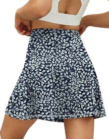 LouKeith Tennis Skirts For Women Pleated Crossover High Waisted Athletic Workout Golf Skorts Skirts With Shorts Pocket - Red - View 8