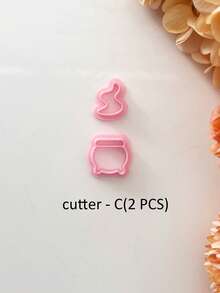 万圣节珠宝配饰粘土模具 - 女巫大锅、龙、毒药、哥特式聚合物粘土切割器、DIY 粘土珠宝制作套件、粘土耳环模具，由 PLA 制成，非常适合万圣节派对、哥特式风格爱好者 - 粉色 - 查看 14