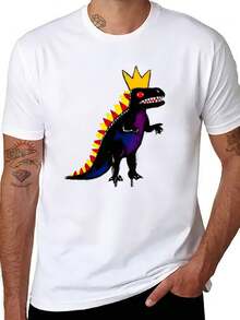 Cool Graphic T-Shirts For Men - Unisex Jean Michel Basquiat T-Shirt, Casual Crewneck Short Sleeve Graphic Tee, X-XXXL - trắng - Xem 1