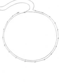 1 pieza Cadena de cintura con doble capa de cuentas de moda, cadena de metal para el Body, cadena de vientre, accesorios de cintura