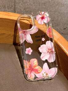 Funda para teléfono (1 unidad) con estampado floral, transparente, fabricada en TPU suave y resistente a caídas. Compatible con phone 16/11/12/13/14/15/15 Pro/15 Plus/15 Pro Max/X/XS Max/11 Pro/12 Pro/13 Pro/14 Pro/11 Pro Max/12 Pro Max/13 Pro Max/14 Pro/14 Plus/ - Multicolor 4 - Ver 4