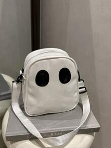 Fashionable New Casual Versatile Contrasting Mini Personalized Crossbody Bag, Lightweight And Simple Ugly Cute Ghost Funny Women's Shoulder Bag, Suitable For Shopping, Wallets, Shopping, Young Women, College Students, Newcomers, And White-Collar Workers. They Are Very Suitable For Offices, Universities, Work, Business, Commuting, Outdoor Activities, Travel, And Outings