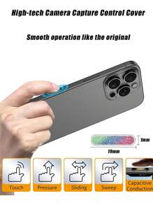 2 pezzi di custodie compatibili con 16 Plus Pro Max, cover con sensore di forza ad alta precisione per il controllo intelligente della fotocamera, custodia protettiva resistente ai graffi per il pulsante della fotocamera di 16