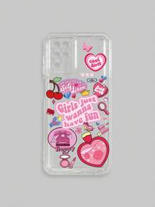 1 peça Case de celular com gráfico de desenho animado e amortecedor de choque, compatível com iPhone e Galaxy, incluindo iPhone 13, 15, 16 Pro Max, 16, 14 e 16 Plus, bem como telefones Galaxy - Multicolorido - Visão 45