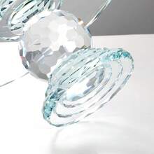 Crystal Glass Cake Stand, 11'' Cake Display Stand, Crystal Glass Fruit Plate, Clear Cake Stand, Display Desserts Holder For Wedding Cakes Serving Platters