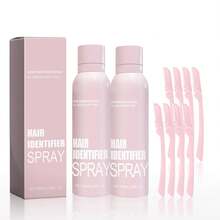 New2pcs Hair Identifier Spray For Face Shaving, Skin Body Hair Identifying Spray With Razors,Hair Identifier For Face Dermaplaning, Moisturizing And Skin Care DermaplanerSensory Fidget Toys - 1 - View 1