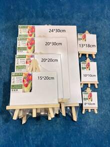 1 pieza Caballete de escritorio de madera sin terminar de 11.81/15.75/19.69 pulgadas - Sin pintura ni olor, adecuado para arte de lienzo, manualidades de escritorio, caballete de lienzo portátil, también funciona como soporte para teléfono/tableta, arte y dibujo para adultos, caballete de exhibición de pintura para principiantes, estudiantes, escuelas, bodas, soporte para tarjetas de fiesta de cumpleaños