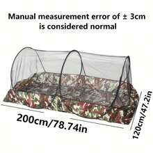 1 件便携式户外露营蚊帐，单人/双人，防蚊，易于存放和安装