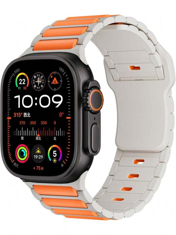 Unbeinst Bracelet sport en silicone compatible avec Apple Watch séries 46 mm, 45 mm, 44 mm, 42 mm, 41 mm, 40 mm, 38 mm, 49 mm, robuste et souple pour montres séries 10/9/8/7/6/5/4/3/SE/Ultra2/Ultra