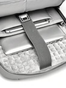 peach tree Men's Laptop Backpack, Business Travel Backpack, Casual Daypack, Shoulder Bag, Computer Bag, Couple Bag, College Backpack, Luggage Bag With Functional Large Capacity Multi Pockets, Suitable For Holiday, Travel, Fitness, School, Office, Gifts For Men, Back To School, Halloween, Christmas Laptop Bag Large Capacity Bag - Grey - View 7