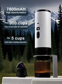 NEW Portable 2-In-1 Wireless Coffee Machine USB-C, With Heating And Digital Battery Display, Suitable For Travel, Car, Office, Outdoor Camping Back To School