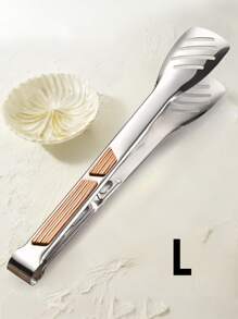 1pc New 304 Stainless Steel Food Clips, Heat-Resistant Barbecue Tongs, Home Steak Clip, Stainless Steel Bread Clip, Hollow-Out Dessert Clip, Multipurpose Food Clip, Kitchen Accessory, Baking Supplies, Suitable For Kitchen, Restaurant, BBQ, Baking, Party