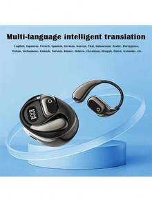 TWS99 AI Tranlation Headphones Wireless Headphones, TWS , Light-Weight Headphones, Wireless Earbuds Built-In Microphone, Excellent Sound Quality, For Running And Walking - Màu xanh lam - Xem 4