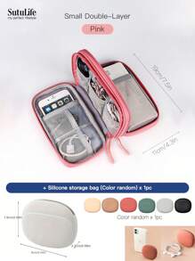 Bolsa organizadora electrónica, organizador electrónico portátil y a prueba de agua- Accesorios de viaje a China- Estuche de almacenamiento universal para cables, teléfonos celulares, batería externa