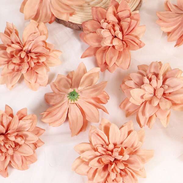 5 piezas de Dalia Artificial, Flores de Crisantemo, Decoración de Boda, Plantas Falsas para Decoración del Hogar, Decoración de Otoño, Caja de Dulces DIY, Regalos para Fiestas, Accesorios, Muñequera de Novia, Ramo de Flores, Decoración Combinable para el Hogar, Día de San Valentín, Regalo del Día de la Madre, Materiales para Caja de Flores, Decoración de Año Nuevo