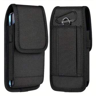 Slitstarkt mobilfodral i nylon med justerbar bältesögla - Lätt hölsterfodral, lätt att rengöra, perfekt för daglig pendling, telefonfodral