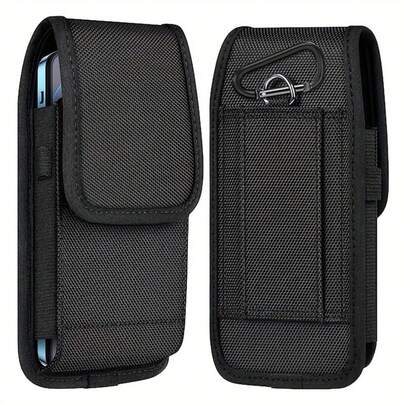 Durable Nylon Cell Phone Pouch With Adjustable Belt Loop - Lightweight Holster Case, Easy-Clean, Perfect For Daily Commute, Phone Pouch