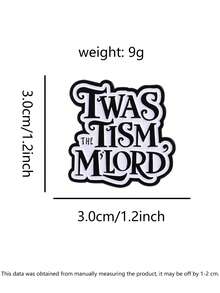 1pc English Slogan Pin Brooch, Clothing/Backpack Decorative Accessory Badge, Suitable For Men And Women Daily Wear - Letter - View 7