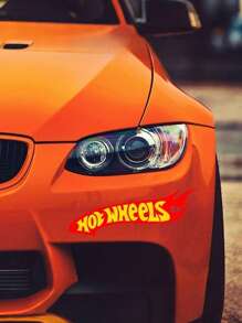 Hot Wheels Stylish Hot Wheels Wave Logo Sticker,Cars Decal For Car Body,Window, Bumper,Trunk, Motorcycle & Helmet,Racing Decal,Personalize Your Auto Car For Man,Car Decoration