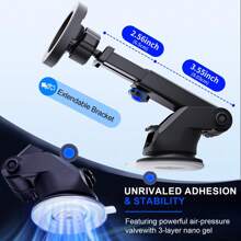 xnyocn Xnyocn Dashboard Magnetic Phone Holder For Car, Compatible With MagSafe Car Mount, Windshield Magnetic Car Mount, Car Accessories Compatible With IPhone, Android Phone, Gift For Birthday, Family, Friends Car Phone Holder