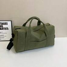 1pc Men's Tote Bag, Large Capacity Shoulder Bag, Suitable For Short Trips And Business Travel Holiday Essentials