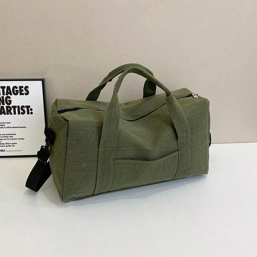 1pc Men's Tote Bag, Large Capacity Shoulder Bag, Suitable For Short Trips And Business Travel Holiday Essentials