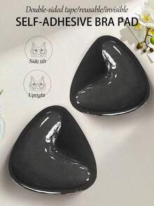 1 对 V 型双面粘合胸垫，加厚，小胸增强和聚拢，粘合胸瓣，适合日常穿着和比基尼