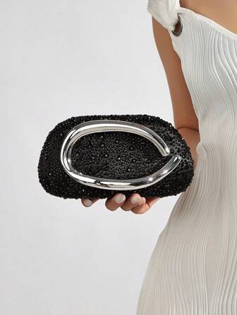 Glitter Bling,Shiny Glamorous,Elegant,Exquisite Rhinestone Decor Box Bag Glamorous Handbag,Evening Bag For Party Girl,Woman,For Female Perfect For Party,Wedding,Prom,Dinner/Banquet,Best Gift For Women, Perfect For Party Wedding Prom Dinner/Banquet, Matching With Holiday Party Dress Evening Dress & Sequin Dress, Excellently Matching With Party Dresses For Women, Essential Wedding Items,Perfectly Matching With Graduation Dress, Prom Dresses