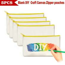 40/20/10/5pcs Set Blank Canvas Tote Bags, Digital Printing Craft DIY Handmade Gift Bag Multipurpose Set, Portable Cosmetic Bag/Toiletry Kit Travel Makeup Set, Express Love & Gratitude Gift Packtravel Essentials For Vacation Summer Holiday Back To School School Stuff Bag For School Travel Bag For Women Makeup Bag For Travel