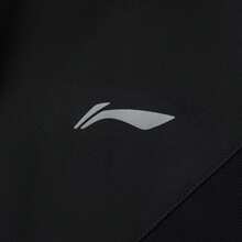 LI-NING 李宁女士运动短裤，2025夏季新款跑步短裤，女士速干反光梭织运动裤，AKSV102 - 黑色 - 查看 4