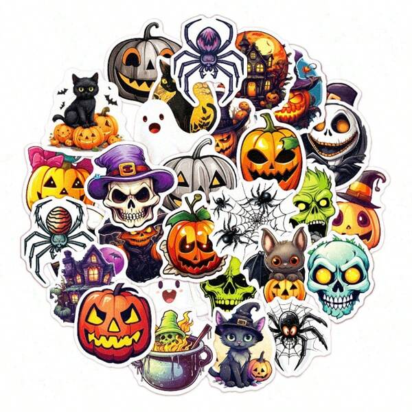 60pcs Ghost Stickers For Reward Junk Journal Laptop Water Cup Refrigerator Book Luggage Table Helmet Skateboard Guitar Scrapbook DIY Boxes Packing Label Party Sticker Craft Supplies Scrapbook,Halloween Diy,Stickers Book Stickers,Stickers Scary,Table Stickers,Skateboard,Halloween Scrapbook,Stickers For Laptop,Stickers,Halloween Stickers,Horror Stickers,Stickers,Halloween Stickers,Horror Stickers, School Supplies,Back To School Home Decor Halloween Decor Fall Decor Room Decor