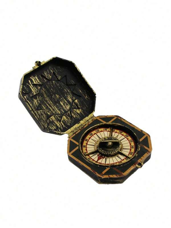 1 Set de Accesorios de Disfraz de Capitán Pirata, Decoración de Brújula, Recuerdos de Fiesta Novedosos, Monedas de Plástico con Cordón, Diseño de Signo de Dólar, Decoraciones de Fiesta de Cosplay, Regalos de Fiesta, Fiesta de Maquillaje, Actuación en Escenario, Eventos Temáticos, Portátil y Ligero