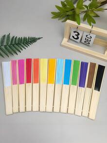 7 Inch Blank Paper Fan Colorful Paper Fan, Blank Folding Fan Painting Fan, Creative DIY Handmade Supplies Coloring, Handmade Materials, Fan For Anime, Fan For Stage, Fan For Wedding, Cooling Fan, Must Have In Summer, Many Colors For You To Choose From! - White - View 10