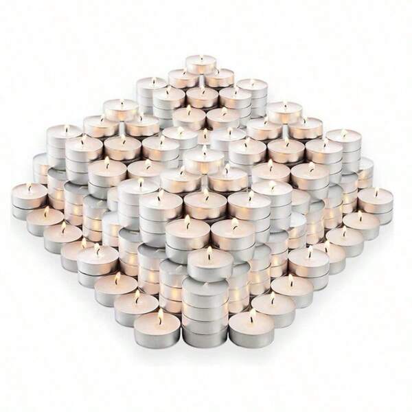 200/100/50/10/1 pieza Velas de té sin perfume, Velas de té multicolor sin humo, Velas pequeñas a granel para bodas, fiestas, cumpleaños, aniversarios, 1 vela arde durante aproximadamente 2-4 horas, se pueden usar como regalos de graduación, decoraciones de boda, decoraciones de Halloween