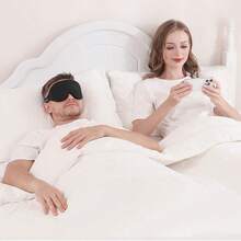 1 件 3D 睡眠面罩、眼镜轮廓夜间眼罩、办公室和学校午睡遮光眼罩、旅行用品、送给家人同事和朋友的礼物