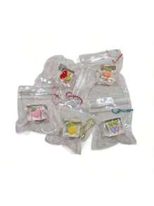 1 pieza Mini juguete antiestrés de exprimido de fruta transparente, juguete antiestrés de rebote lento, juguete de exprimido para liberación de dopamina de verano, color aleatorio de la cadena colgante, regalo para cumpleaños, Halloween, Navidad