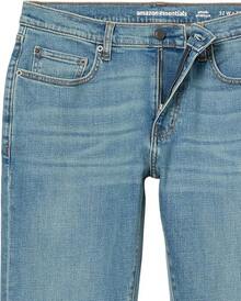 Men's Athletic Stretch Jeans - Colors - Light Blue Vintage - View 5