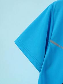 6pcs/Set Teenage Boy Sports Outfit, Including Short Sleeve T-Shirts And Athletic Shorts, Suitable For 12-18 Years Old Boys - Multicolor - View 7