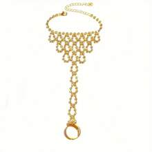 1pc Tassel Bracelet & Ring Jewelry Accessory For Beach Party