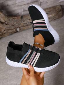 Women's Lightweight Casual Sneakers, Spring/Summer/Autumn, Breathable, Versatile, Soft Bottom, Non-Slip, For Work & Running