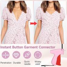 手持式服装钉枪 - 服装修补工具套装，含6根钉针和1000个钉子，服装修补缝纫枪，快速服装修补工具，迷你服装缝纫机，快速毛毯钉枪，服装包边机