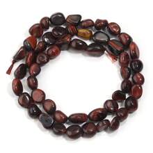 Aproximadamente 45 piezas de cuentas de piedra ovaladas asimétricas naturales surtidas, cuentas sueltas de cristal de ágata vintage de estilo informal para hacer joyas, pulseras, collares, colgantes y decoración