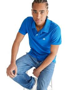 - Men's Polo Shirt - 藍色 - 查看 2