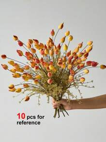 1/3 Stücke künstliche Pflanzen falsche Mohn Hasenohren Zweige mit Blättern für Herbst Heim Hochzeit Dekoration Boho Tischdekoration