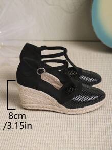 Fashionable Versatile Silver Breathable Bowknot Ankle Strap High Heel Pumps